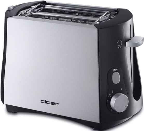 Cloer Toaster 3410 2 Scheibe(n) 825 W