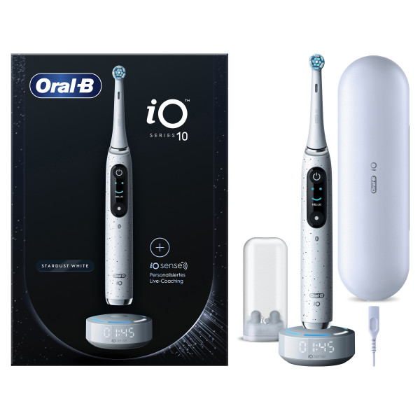 Oral-B iO Series 10 Erwachsener Rotierende-vibrierende Zahnbürste Weiß