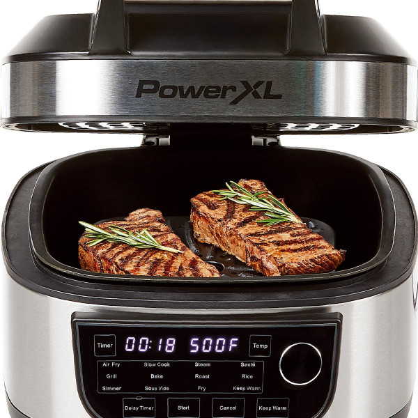 Power XL Multikocher 5,7 l, 1.300 Watt, Kochen, Frittieren, Braten, Reis, Grillen und Backen