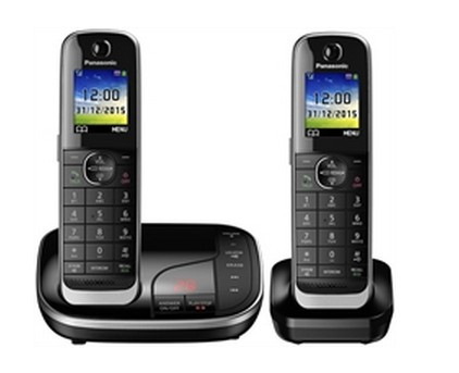 Panasonic KX-TGJ322 DECT-Telefon Anrufer-Identifikation Schwarz