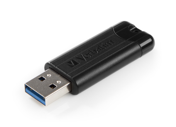 Verbatim PinStripe 3.0 - USB 3.0-Stick 64 GB  - Schwarz