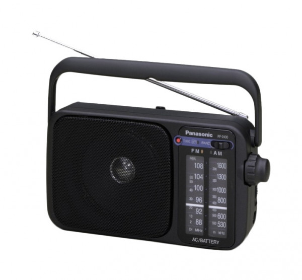 Panasonic RF-2400D Mobiles Analog Radio Schwarz